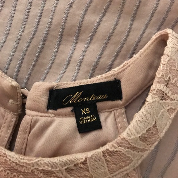 Light Pink Lace summer halter top - Picture 2 of 2